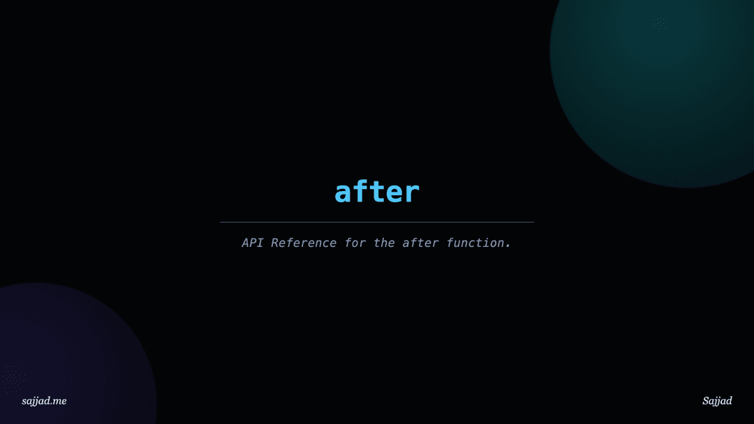 Nextjs after function